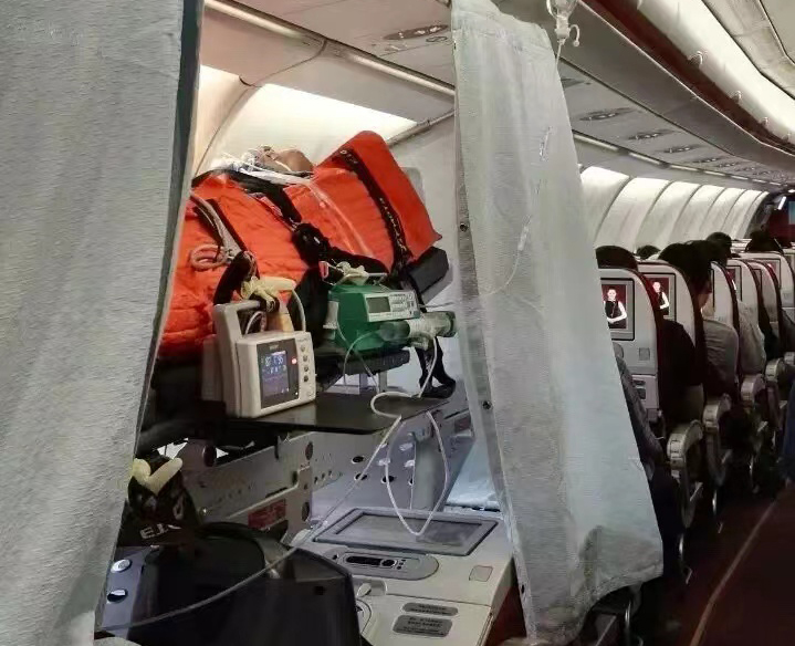 余姚市跨国医疗包机、航空担架